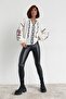 Women's White Balloon Sleeve Fully Embroidered Cotton Blouse - 4