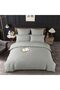 Cotton Duvet Cover Set with Double Sheet 100% Cotton Ranforce LIGHT GRAY