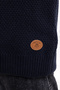 MONACO BOY'S ORANJ ZIPPERED NAVY BLUE Knitwear Cardigan - 6