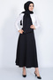 Women's Black Ribbed 160x65 Cm Shawl Scarf - 6