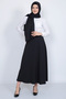 Women's Black Ribbed 160x65 Cm Shawl Scarf - 4