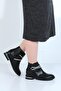 23-8015 Skin Black Moonlight Women's Flat Short Boots
