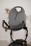 Zippered Cotton Stroller Cover, Baby Stroller Cover and Nursing Cover Dark Gray - 4