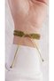 Green Multicolor Stripe Herringbone and Cube Double Macrame Bracelet Combination - 3