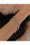 XUPING VIP SERIES ZIRCON STONE GOLD COLOR BRACELET - 2