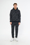 Unisex Regular JF Embroidery Camouflage Pattern Hooded Tracksuit Set