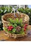New Year Wicker Door Basket Newspaper Mailbox Large Size 31Cm - 3