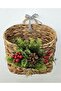 New Year Wicker Door Basket Newspaper Mailbox Large Size 31Cm