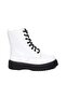 White Patent Leather Women's Boots - 2
