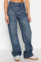 Mavi More Sustainable Faded Effect Vintage High Waist Wide Leg Jeans Twoss24Je00050 - 4