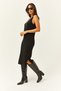Women's Black Lace-Like Knit Top Lace-Like Knit Dress Knit Set TKM-19000246 - 2