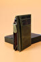 853 Unisex genuine leather slim card holder Crazy Green - 3