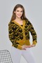 Women's V-Neck Buttoned Cardigan - 3