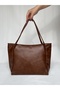Brown Shopper Briefcase School Business Bag Shoulder Bag Large Wide Daily Useful Stylish Bag