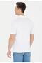 Men's White Polo Neck T-Shirt - 5