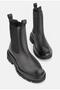 Women's BLACK GENUINE NATURAL LEATHER CHELSEA BOOTS & BOOTIES - 2