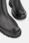 Women's BLACK GENUINE NATURAL LEATHER CHELSEA BOOTS & BOOTIES - 4