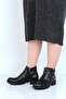 Alens 23-951 Black Skin Women's Flat Boots - 3