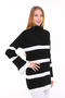 Women's Striped Knitwear Dress - 4