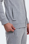 Oran I Men's Zippered Stand Collar Pocketed Gray Tracksuit Set - 6