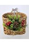 New Year Wicker Door Basket Newspaper Mailbox Large Size 31Cm - 4