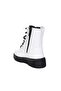 White Patent Leather Women's Boots - 3