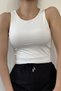 White Halter Neck Undershirt - 2
