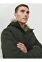 Men's Hooded Long Coat Khaki Parka 12236096 - 7