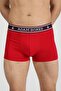 مجموعة من 3 قطع من Boxer Trunk Neo-maritime - أزرق داكن، أبيض، أحمر - 2