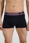 مجموعة من 3 قطع من Boxer Trunk Neo-maritime - أزرق داكن، أبيض، أحمر - 4