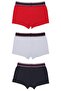 مجموعة من 3 قطع من Boxer Trunk Neo-maritime - أزرق داكن، أبيض، أحمر - 5