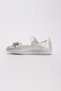 Non-Slip Sole White Girl's Bow Ballerina Ballerinas - 4