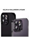 واقي كاميرا مقوى متوافق مع iPhone 14 Pro Max و14 Pro من سبائك الألومنيوم 9h باللون الفضي [مجموعة من 3] - 3