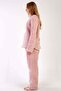 Women's Long Sleeve Welsoft Pink Pajamas Set 3C0T6N0O46 - 3