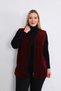 Burgundy Fleece Zipper Vest - 5