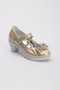 Gold Girl's Orthopedic Heeled Shoes - 2