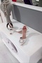 Mother of Pearl Satin 9cm Champagne Heels with Stone Accessories and Ankle Belt Evening Dress Women's Shoes - 2