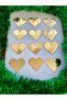Set of 12 Gold Plexi Christmas Ornaments - 3