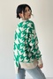 New Season Women's Knitwear Fabric Turtleneck Asymmetric Cut Oversize Sweater 193 - 3