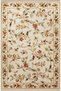 Coffee Beige Themed Floral Patterned Creative Vintage Decorative Carpet 2563