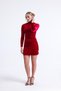 Velvet Dress, drawstring detail New Year's special, vilur don, allibas almukhmalia, velvet dress - 4