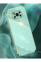 Luxury Silicone Case for Poco X3 with Water Green Edges Gold Detail - 7