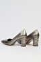 ®| PC-51752-3478 Platinum Wrinkled-Women's Heeled Shoes - 3