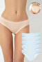 Pack of 5 100% Cotton Bikini Panties Chain Stitching Breathable Fabric
