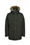 Men's Hooded Long Coat Khaki Parka 12236096 - 2