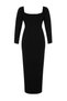 Black Stone Embellished Long Sleeve Slit Woven Evening Dress/Graduation/Engagement/Night Dress Tbbaw24Ad00001 - 7