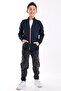 BRUSEL BOY'S ORANJ ZIPPERED NAVY BLUE POCKET Knitwear Cardigan - 2