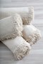 100% Cotton Buldan Style Natural Cream Color Sofa Cover 180*300