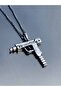 Silver Color Necklace with Uzi Head - 2