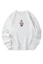 Ghost Design Unisex White Sweatshirt